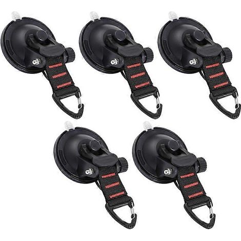 Lot de 5 ventouses d'ancrage ultra-résistantes, pour voiture, fourgonnette, camion, auvent et bateau. (1/5)