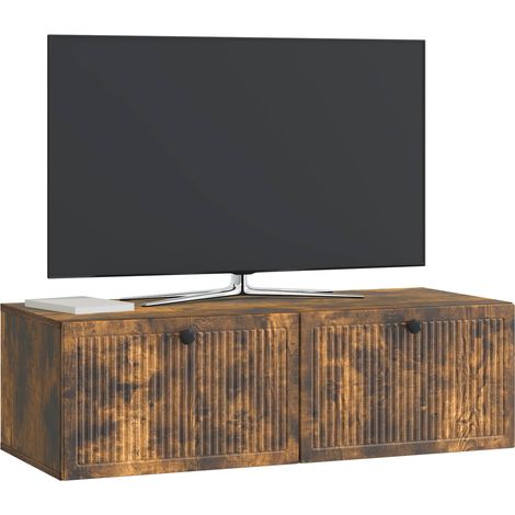 Maison Exclusive - Mobile Porta TV da Muro Rovere Fumo 98 x 41 x 30 cm (1/5)