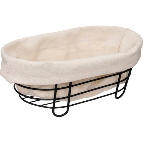Cesta de acero 28cm beige negro - 5five