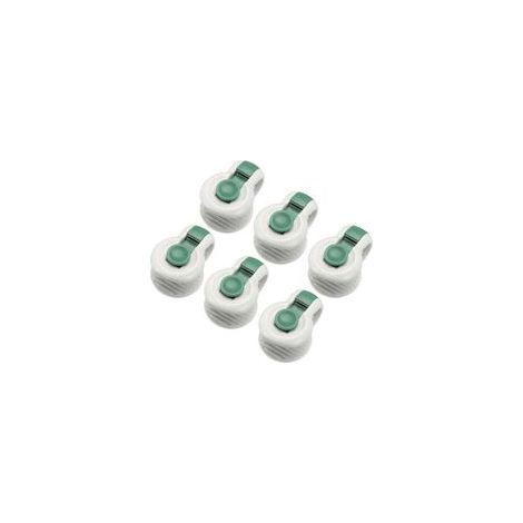 6 pièces attaches de clip de couette pour le placement sans angle des accessoires de literie fixateurs anti-déménagement, vert (1/4)