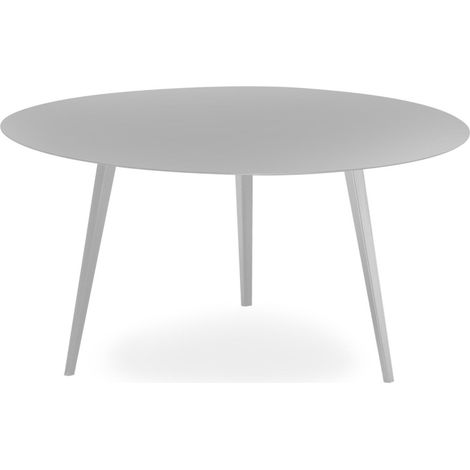 Table Basse Ronde "Bimix" 90cm Argent