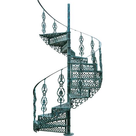 Cast-iron spiral staircase antique finish (1/5)