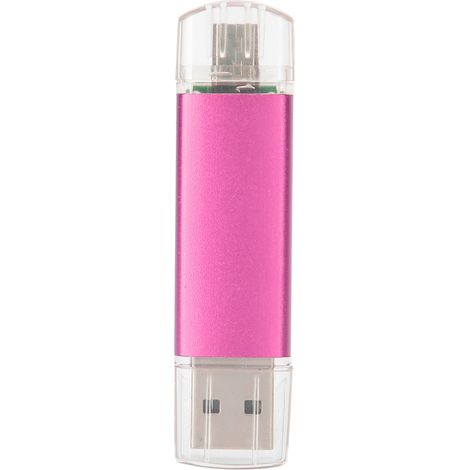 2-in-1 OTG-USB-Stick mit hoher Speicherkapazität – 8 GB externer Speicher, Rot/Pink (1/5)