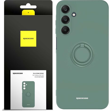 Anello in silicone Spacecase per Galaxy A25 5G, verde scuro (1/5)