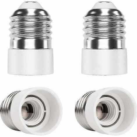 Adaptez facilement votre éclairage : Adaptateur de douille E27 vers E14 de qualité supérieure, matériau PBT ignifugé pour une sécurité optimale, design compact (1/4)