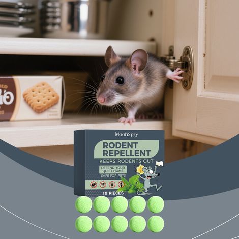 Rodent repellent pellets, suitable for various scenarios including garages, cars, engines, homes, and indoor spaces. Convenient rodent repellent pellets -- 10 pieces -- BIEMMEDUE (1/5)