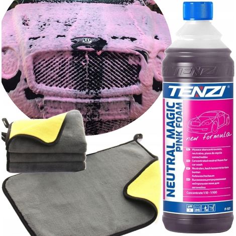 Espuma mágica Tenzi rosa + toalla de espuma activa PARA lavado de autos (1/5)