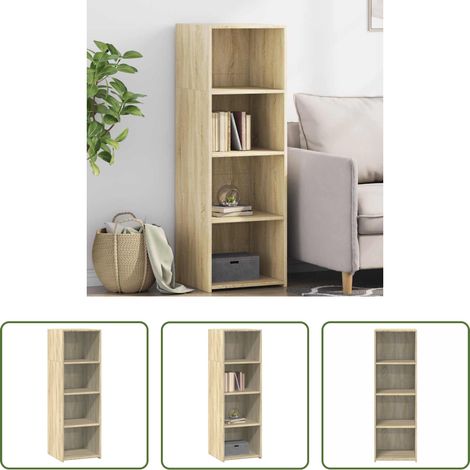vidaXL Sonoma-Eiche - Highboard Sonoma-Eiche 40x41x124 cm Holzwerkstoff (1/5)