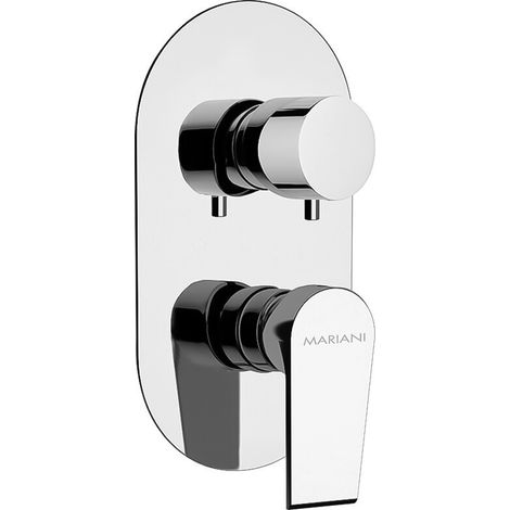 Miscelatore doccia incasso 3 vie con deviatore cromato Artic Mariani (1/2)