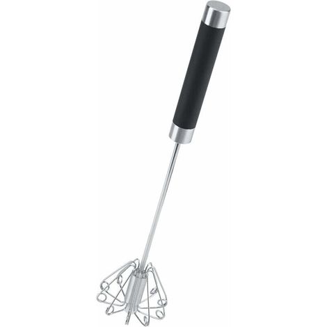 [NEVER USED] Egg Beater Whisk – Durable Rotating Manual Egg Beater Made of Stainless Steel (1/4)