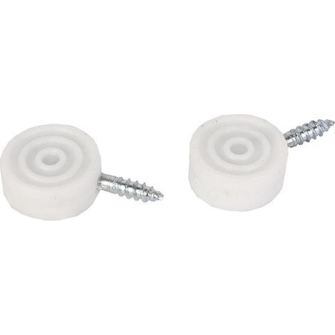 COFAN bl 2 uds soporte vitrina blanco   caja 12 unid. , Soportes Vitrinas redondo en color blanco y marrón.
