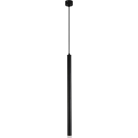 LED-Röhren-Deckenlampe - Schwarze Pendelleuchte - 60cm - Lilu Schwarz