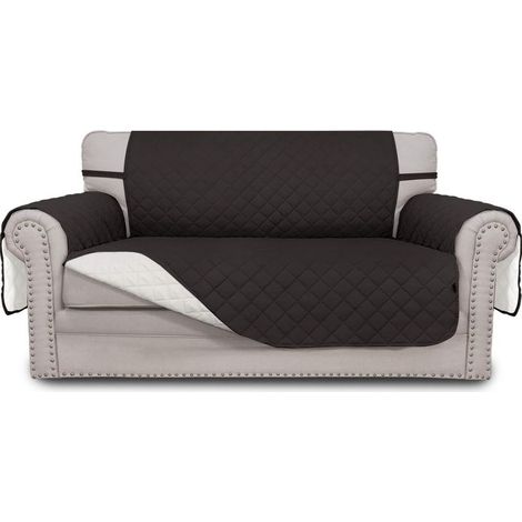 Housse de canapé imperméable en microfibre épaisse – Protection pour animaux et enfants – Sangles élastiques pour maintien – Lavable en machine (1/5)