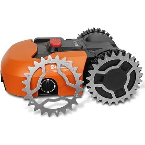 Rasenmähermesser für Worx Landroid Modell S/M – Stärke: 2 mm. Verbesserte Traktion. Polierte und entgratete Schraubenlöcher. (1/5)