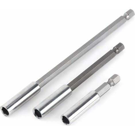 Health Gear 3 pièces Porte-Embout magnétique, Porte-Embout de Tournevis 1/4 Pouce Douille de Foret pour la Plupart des perceuses électriques (1/4)