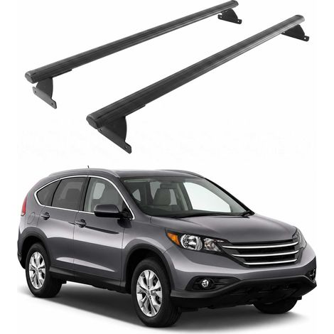 OMAC Heavy Duty Dachträger Querträger kompatibel mit Honda CR-V IV 2013-2018 – 2 Stangen – Aluminium Schwarz (1/5)
