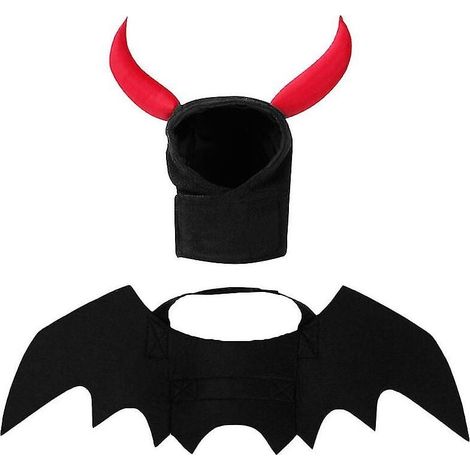 Lot de 2 vêtements pour animaux de compagnie pour décorations d'Halloween (1/3)