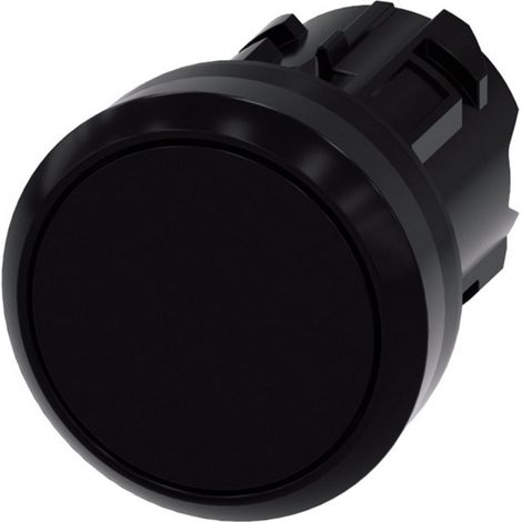 Siemens 3SU10000AA100AA0 3SU1000-0AA10-0AA0 Druckschalter Betätiger flach, Frontring Kunststoff Sch (1/3)