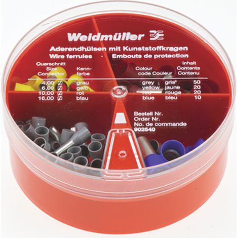 Embouts de câbles Weidmuller, Férule d'extrémité de fil avec Embouts d'extrémité de fil 4 16 mm² ( Prix pour 1 )