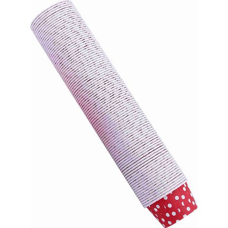 100 Stück Papier-Kuchenförmchen, Cupcake-Förmchen, Muffinförmchen für Partys, Hochzeiten, Rot (1/5)