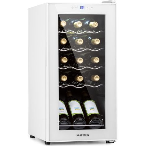 Klarstein Shiraz 15 Slim Uno - Frigorifero per vini, 44 l, pannello di controllo touch, 5-18°C (1/5)
