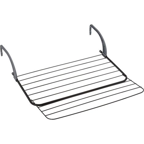 Heizkörper-Wäschetrockner, ausziehbar, schwarz-weiß (1/4)