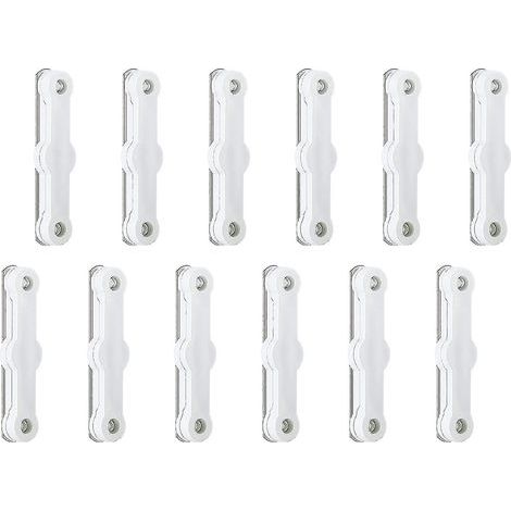 Ahlsen – 12er-Pack Fliegenclips – Bohrfreie Montage – Hochwertiges Kunststoffmaterial – Maße: 10 x 1 cm – Für Fenster und Balkontüren (1/5)