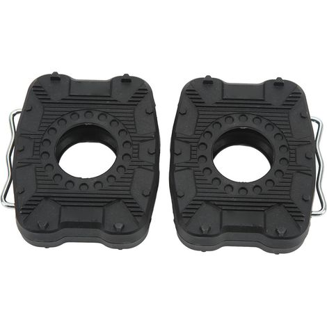 1 par de adaptadores de pedal, de nailon y aleación de aluminio, con superficie hexagonal antideslizante, para bicicletas de carretera. (1/5)