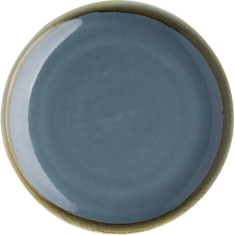 Assiette Plate Ronde Couleur Océan 230 mm - Lot de 6