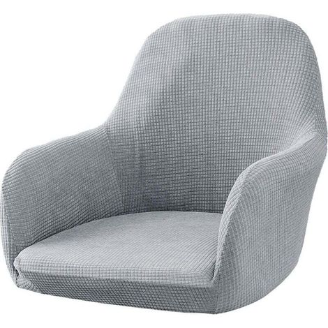 Stretchable chair cover for dining room, office (grey) (1/4)