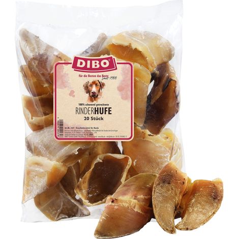 DIBO Zoccoli di manzo, sfusi, 20 pezzi, il piccolo snack o dolcetti per alimenti per cani, articoli da masticare di qualità senza prodotti chimici (1/2)