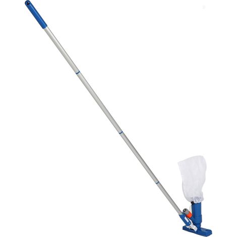 Aspirateur de piscine portable avec perche télescopique 4 sections, nettoyeur submersible pour spa, bassin, fontaine – Prise UE (1/5)