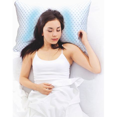Oreiller - SENSLY - Rafraîchissant - Confort Optimal - Gris (1/4)