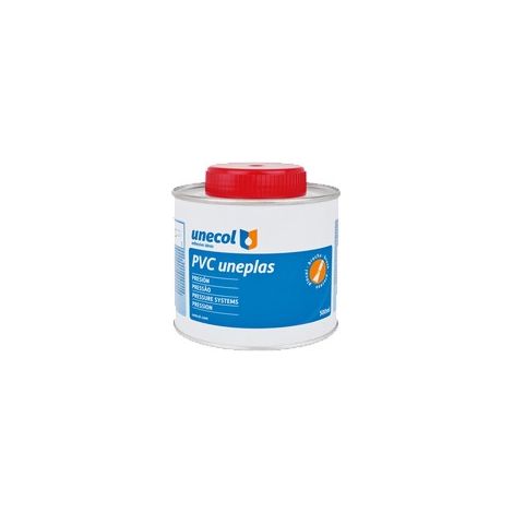 UNEPLAS Colle PVC avec pinceau - UNECOL Capacité : 1 L.