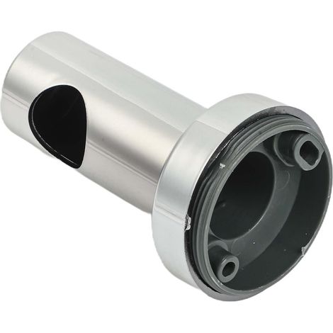 Support mural de rehausse pour barre de douche de 22 mm de diamètre, compatible avec les tubes de 21,5 à 22 mm de diamètre. Accessoires de salle de bain avec vis de fixation. Finition chromée. Matéria (1/5)