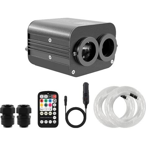 Luz de techo LED para coche, control de música, efectos dinámicos, 900 unidades mixtas de 4 m, enchufe europeo. (1/2)