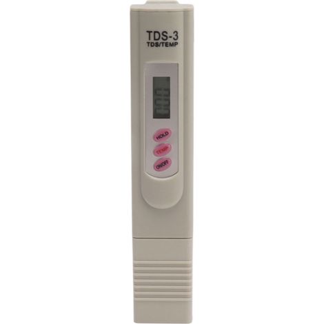 Testeur TDS eau portable gris, sonde titane, affichage LCD numérique 3 boutons, mesure qualité eau aquarium précise et rapide (1/5)