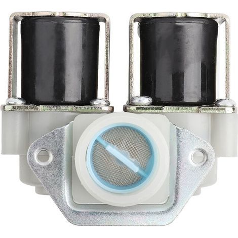Électrovanne stable à double tête, étanche à l'eau et à l'humidité DN20 pour alimentation de machine à laver (1/5)