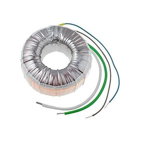 Transformateur toroïdal 24vac 3,33a 80va Entrée 230vac Mesures 80x44mm 58-0080-024-s