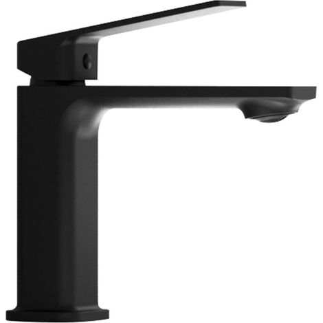 Kibath Grifo de Lavabo monomando VERCO acabado NEGRO mate fabricado en latón (1/5)