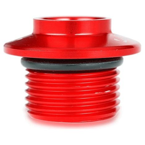 1 Farbe: Rot Material: Metall Öleinfülldeckel/Motorabdeckung für Motorradmotoren (1/4)