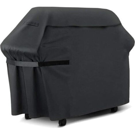 Housse de barbecue, 210D Oxford, résistante aux UV/eau/humidité, noire, adaptée pour Weber, Holland, JennAir, Brinkmann (170 x 61 x 117 cm)