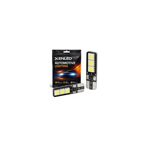 AMPOULE 6 LEDS SMD CANBUS - T10 W5W 12V - Blanc Lampe veilleuse voiture (1/5)
