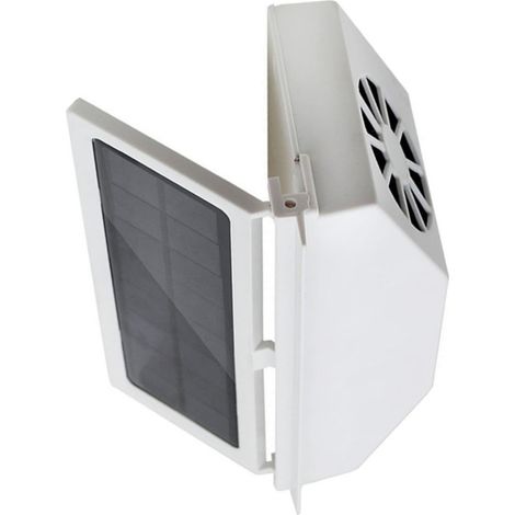 POPETPOP Ventilateur de Voiture Solaire Abs Batterie 1200mah (1/5)