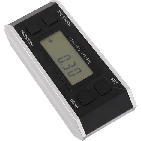 Rapporteur numérique 4x90° avec écran LCD, inclinomètre électronique, niveau à bulle, outil de mesure d'angle, aimanté, sans rétroéclairage (1/5)