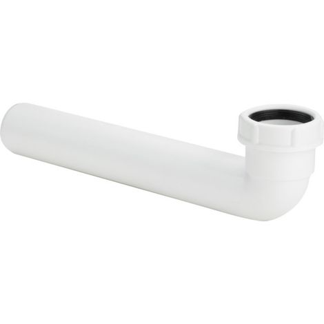 Ablaufbogen 7985.47V in 40x245mm Kunststoff weiss (1/3)