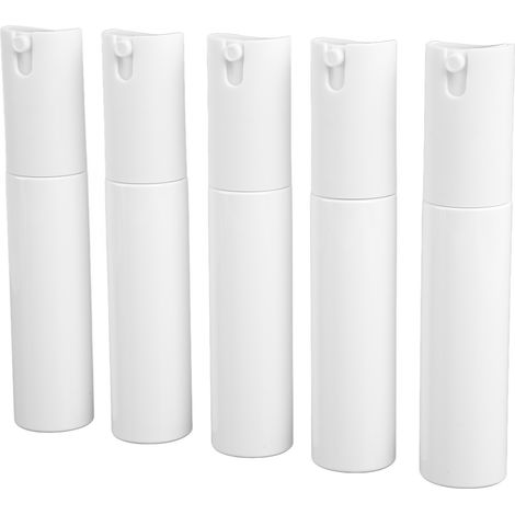 5pcs 30ml Mini Vaporisateur Portable Voyage Flacon Pulvérisateur Vide Rechargeable Atomiseur pour Lotion Tonique Blanc (1/5)