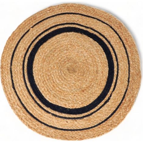 Tapis Rond en Jute tressé Naturel, D80cm - Atout Ciel 69001 (1/3)