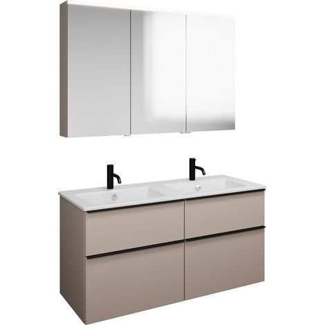 burgbad Eqio Set, bestehend aus Spiegelschrank links,
