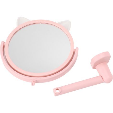 Schminkspiegel, 16,5 cm Durchmesser, klares Bild, wandmontierter Kosmetikspiegel fürs Badezimmer (1/5)